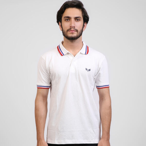 Casual Polo t Shirts for Men in Pakistan - White - PL-1110