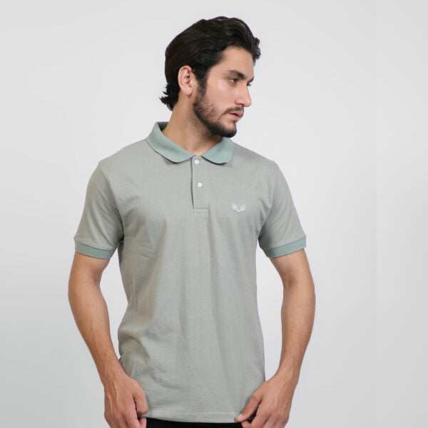 Casual Polo t Shirts for Men in Pakistan - Plain Grey - PL-1113