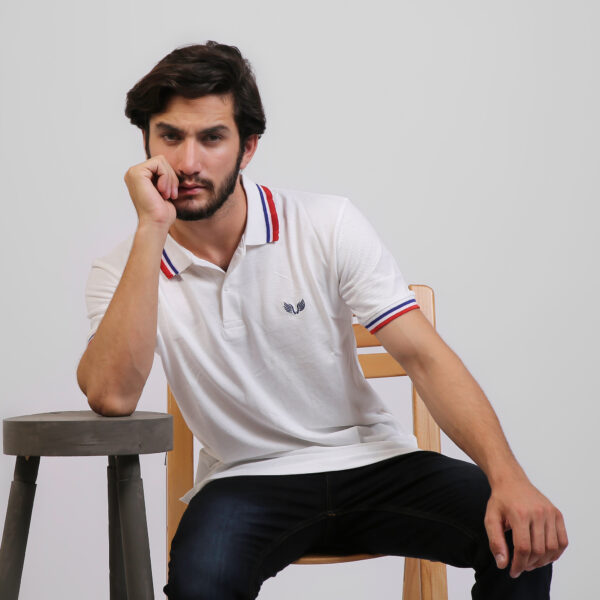 Casual Polo t Shirts for Men in Pakistan - White - PL-1110