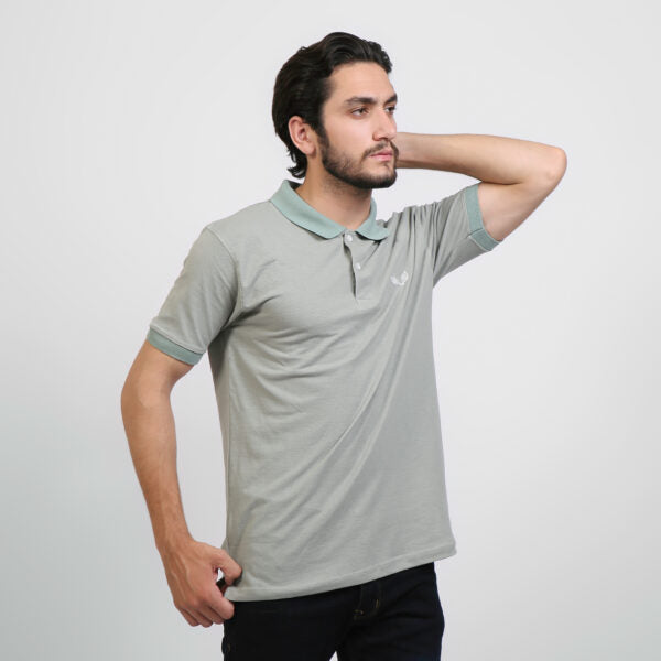 Casual Polo t Shirts for Men in Pakistan - Plain Grey - PL-1113