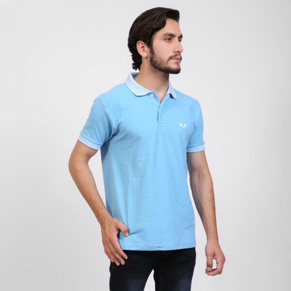 Casual Polo t Shirts for Men in Pakistan - Blue - PL-1112