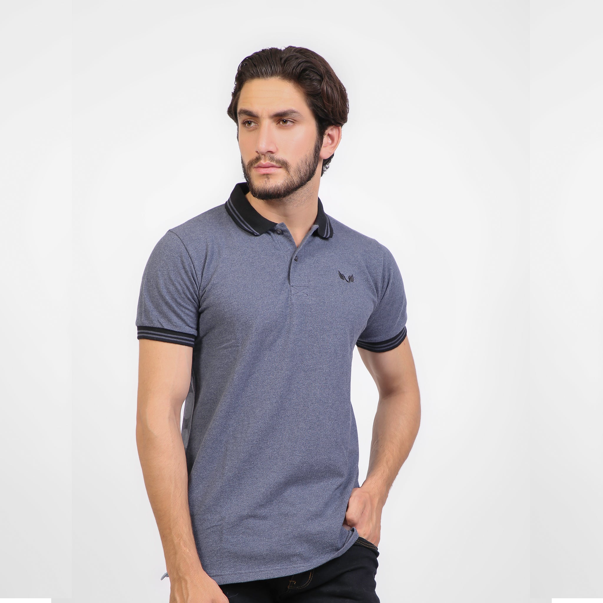 Polo Shirt For Mens in Pakistan - Blue Color - PL-1101
