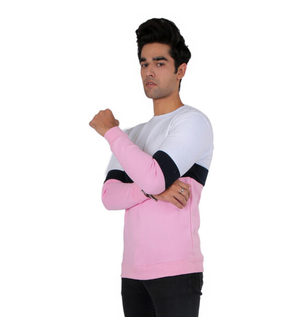 Winter Sweatshirt White & Pink