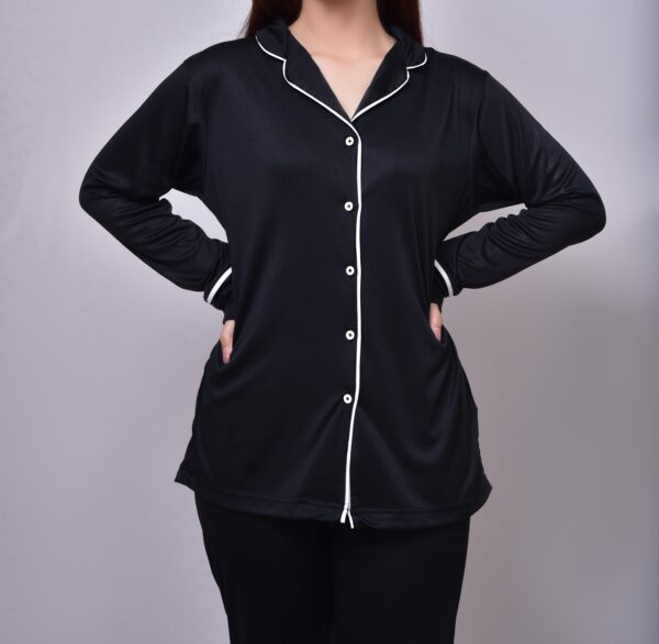 Splendid Night Suit/Sleep Wear For Women - LNW-0112 - Black Color