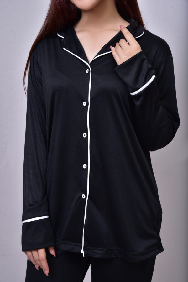 Splendid Night Suit/Sleep Wear For Women - LNW-0112 - Black Color